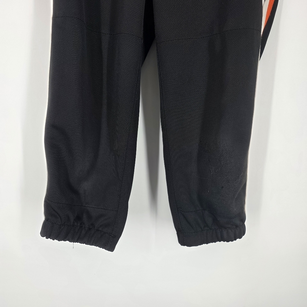 Boombah Softball Pants Mens Womens 28 Black Orange White Striped Padded Athletic - Picture 2 of 9